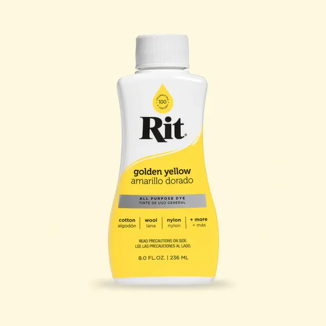 RIT DYE Liquid All-Purpose Βαφή Υφασμάτων – Golden Yellow 236ml 2