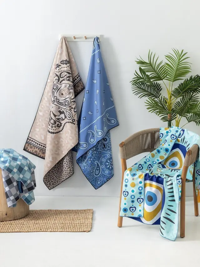 Πετσέτα beach microfiber EM43 90x160cm Palamaiki 9-108032-043 3