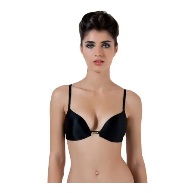 Luna Γυναικείο Σουτιέν Basic Push Up Miracle, Χρώμα Μαύρο