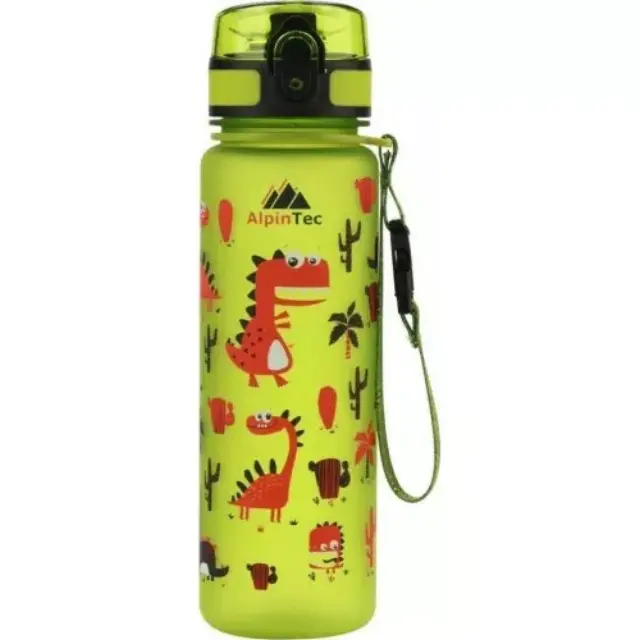 AlpinPro Πλαστικό Παγούρι Dino Πράσινο 500ml