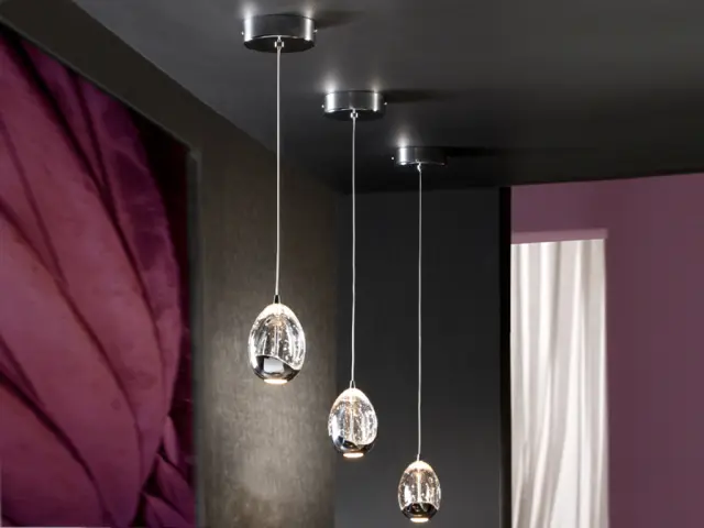 ROCIO 1 LED LAMP CHROME φωτιστικό κρεμαστό Χρώμιο