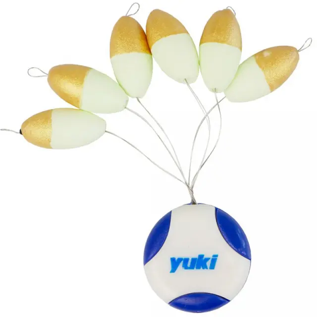 Φλοτεράκια Yuki Oval Floating Beads With Stopper PFY 06 Golden Glow