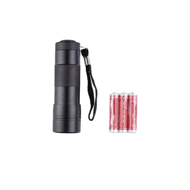 Mil-Tec Flashlight 12 LED (3AAA) Black-Φακός για Τακτική - Καθημερινή Χρήση Μαύρος - 01-Black-Μαύρο