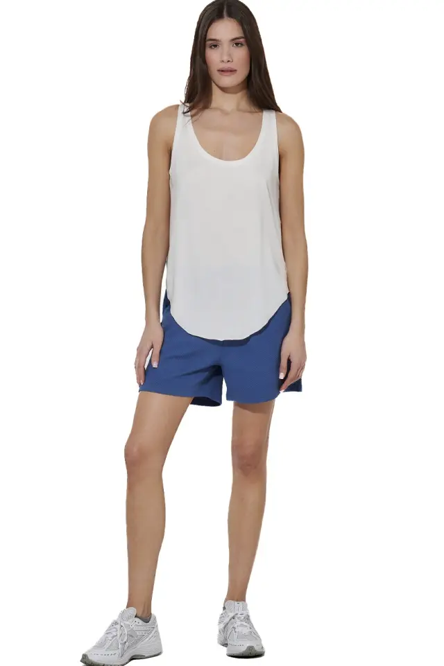 Body Action Women's Modal Tank Top White Alyssum 041617-01-05A - XL 2