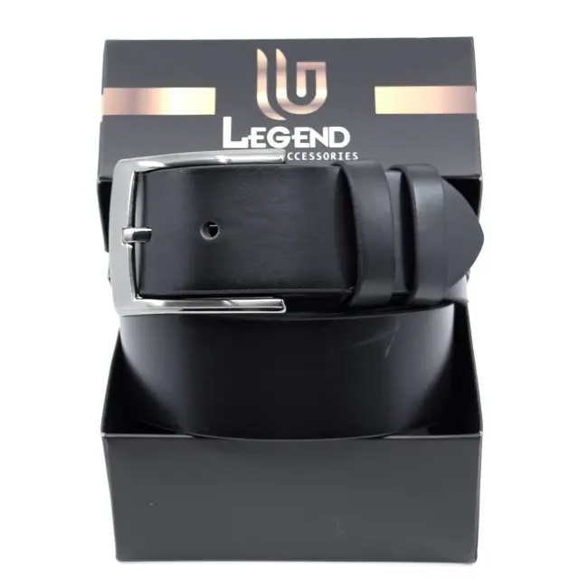 Μαύρη Ζώνη P.U. Leather Brushed 4 cm - 110cm 3