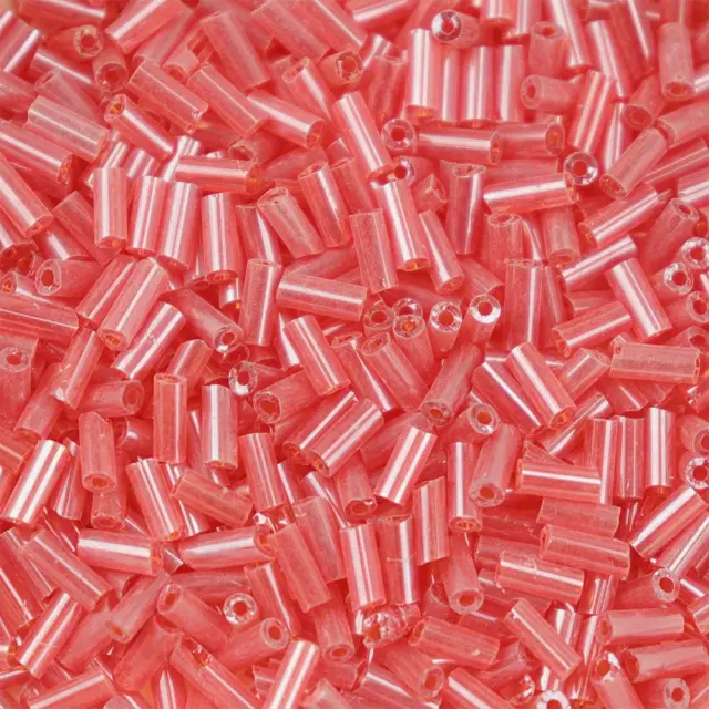 Χάντρα Glass Bugles Pearl Luster Fire Brick 5mm - 25gr