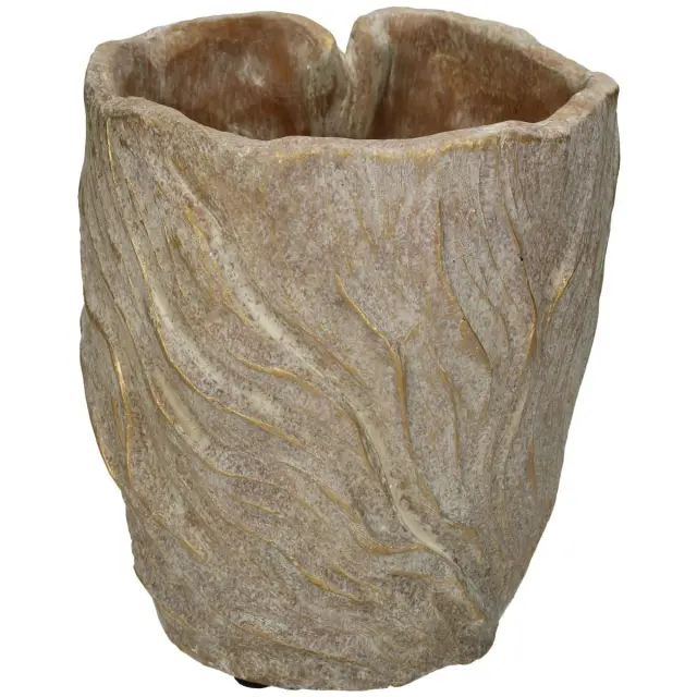Κασπώ Μισό Πρόσωπο Χρυσό Τσιμέντο 16x14.5x13cm 2