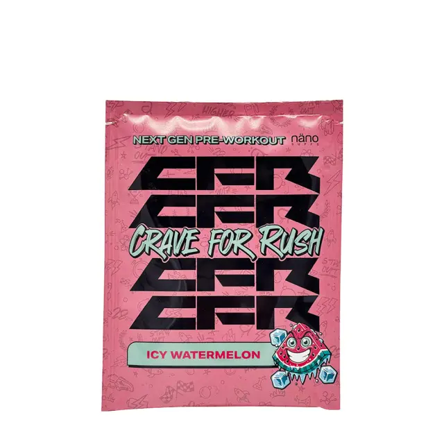Nanosupps Crave For Rush Preworkout Icy Watermelon, 20 g