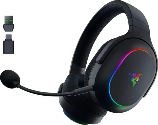 Razer BARRACUDA X Chroma – RGB Wireless + Bluetooth – PC/PS5/Switch/Android Gaming Headset