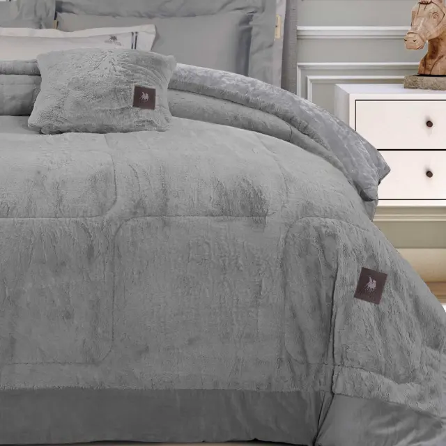 Κουβερτοπάπλωμα 240x250 King Size 850gsm Premium Greenwich Polo Club 3964 Grey 100% Πολυέστερ 2