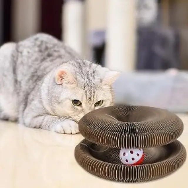 Μαγικό Round Cat Scratcher - ΜΑΥΡΟ 2