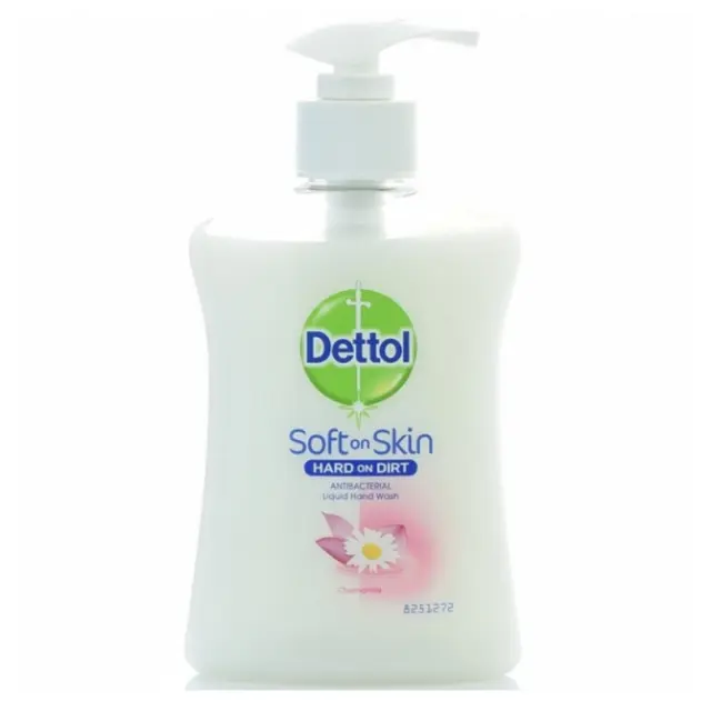 Dettol Chamomile Soft on Skin Hard on Dirt Κρεμοσάπουνο Χαμομήλι με Αντλία 250ml 2