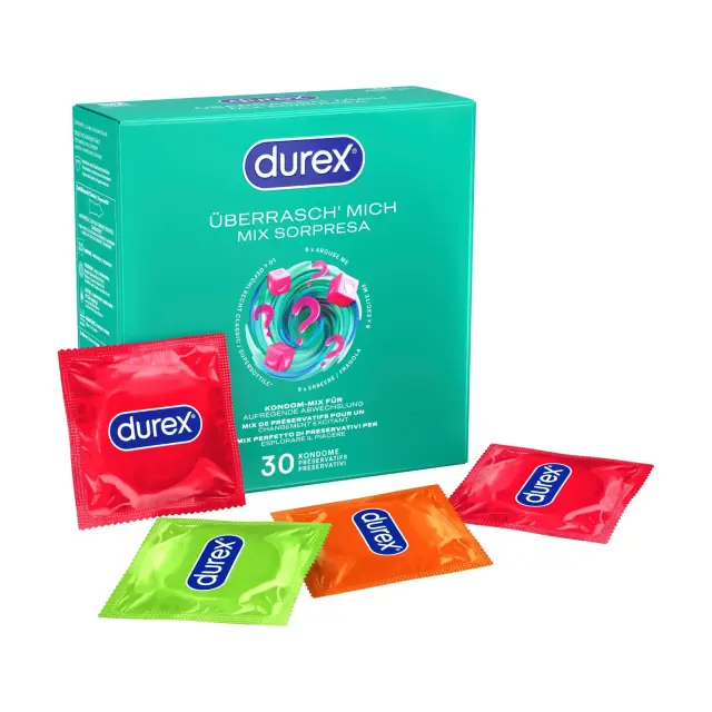 Durex Προφυλακτικά Surprise Me 30τμχ Strawberry