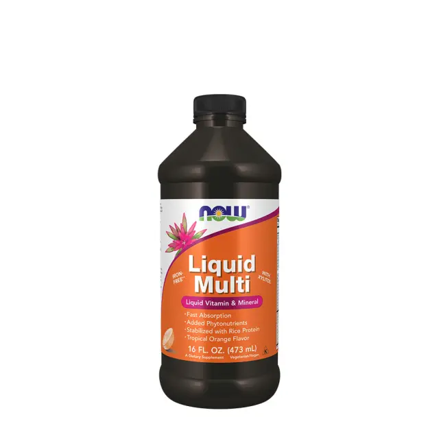 Now Foods Liquid Multi Tropical Orange, 473 ml