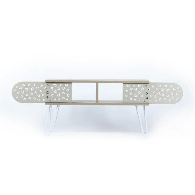 Έπιπλο Τηλεόρασης ILLIA No 3 Δρυς/Λευκό 106x30x48cm 3