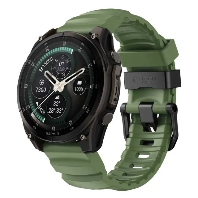 Tech-protect Motion Garmin Fenix 5 / 6 / 6 Pro / 7 / 8 / 8 Pro / E / 9 / 9 Pro (47 Mm) Military Green