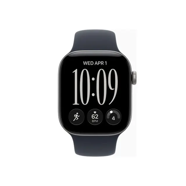 Apple Watch Series 12 GPS & Cellular 42mm Space Gray Aluminium Case with Navy Blue Sport Band S/M (MJFX4MP/A)