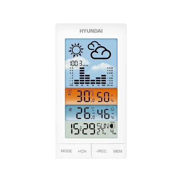 Hyundai Μετεωρολογικός Σταθμός WS2050 White (HY-WS2050) 2