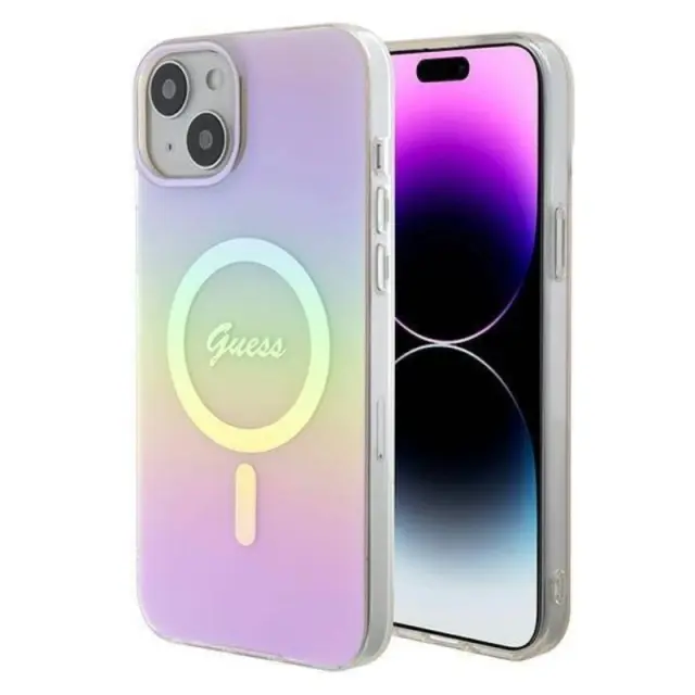 Guess Back Cover Πλαστικό Μωβ (iPhone 15 Plus)