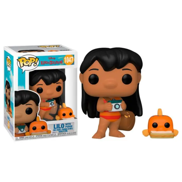 Funko Pop! Disney: Lilo + Stitch - Lilo with Pudge #1047 Figure