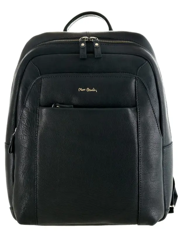 Σακίδιο πλάτης backpack Pierre Cardin, γνήσιο δέρμα, μαύρο, 14423 tilak112