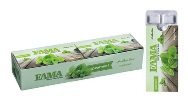 Έλμα Τσίχλες Δυόσμο Χωρίς Ζάχαρη 13gr Συσκ. 10 τμχ