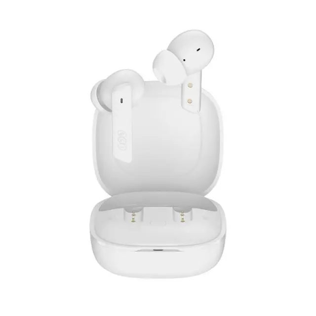 QCY HT05 Melobuds ANC TWS WHITE Dual Driver 6-mic noise cancel. True Wireless Earbuds - 10mm drivers 2
