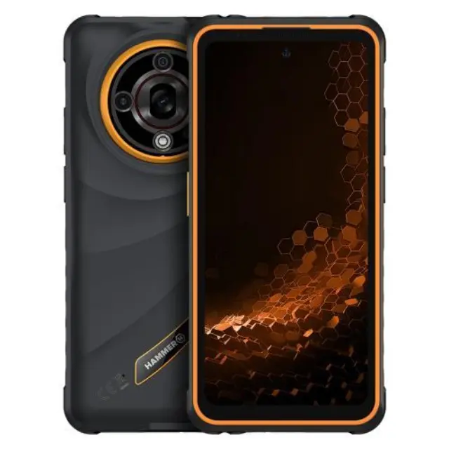 Κινητό Τηλέφωνο Hammer Iron 6 5G (Dual SIM) 256GB 8GB RAM Πορτοκαλί N68904