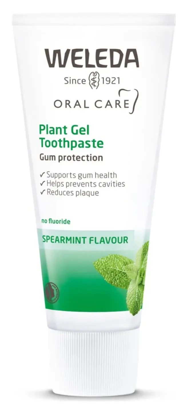 Weleda Plant Gel Toothpaste Φυτική Οδοντόκρεμα Τζελ χωρίς Φθόριο για Ευαίσθητα Ούλα 75ml 2