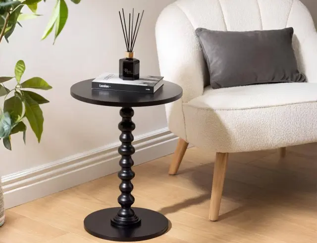 Τραπεζάκι Βοηθητικό Alix Atmosphera με διαστάσεις 38x50cm - Black 206005B