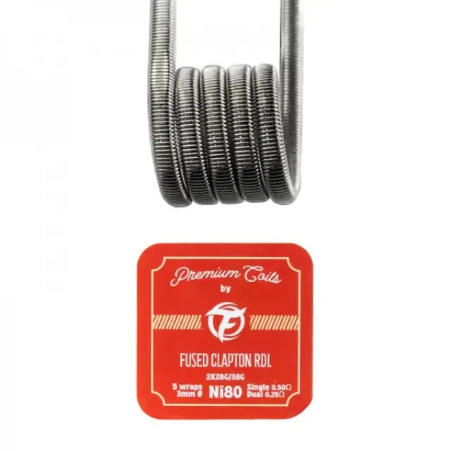 Fused Clapton RDL Premade Coils Ni80 0.50Ω (10τμχ) - Fumytech