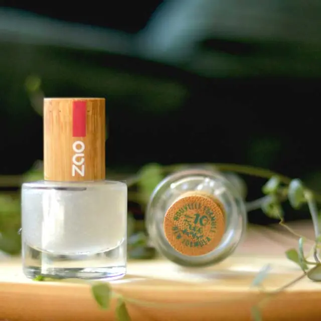 Zao Organic Glitter Top Coat – Γυαλιστικό top coat με glitter 2