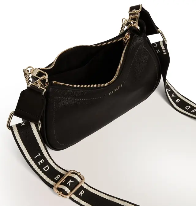 Τσάντα TED BAKER Laarna Webbing Leather Bag 281389 Μαύρο 3