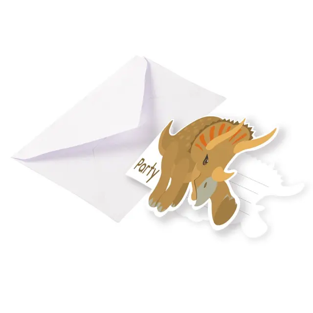 Party Προσκλησεις Happy Dinosaur Συσκeyασια 8 Τμχ (M9903979)