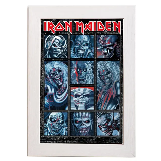 Αφίσα , Pyramid Poster, Iron Maiden (Ten Eddies) 61x91,5εκ Κορνίζα Ξύλινη Σε 10 Χρώματα Με Ακρυλικό Τζάμι Άθραυστο K29+PP35284