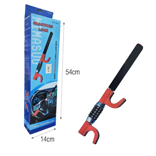 Αντικλεπτικό Κλειδί Τιμονιού Με Κωδικό – Steering Wheel Password Lock 013202 2