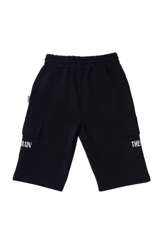 Shorts Kid Then Run Μαύρο 2
