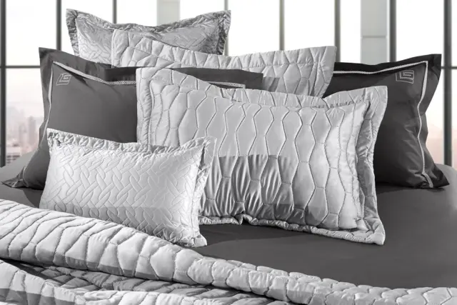 ΣΕΤ ΚΟΥΒΕΡΛΙ KING SIZE 240x250 3 ΤΕΜΑΧΙΩΝ ART SILVER GUY LAROCHE 3