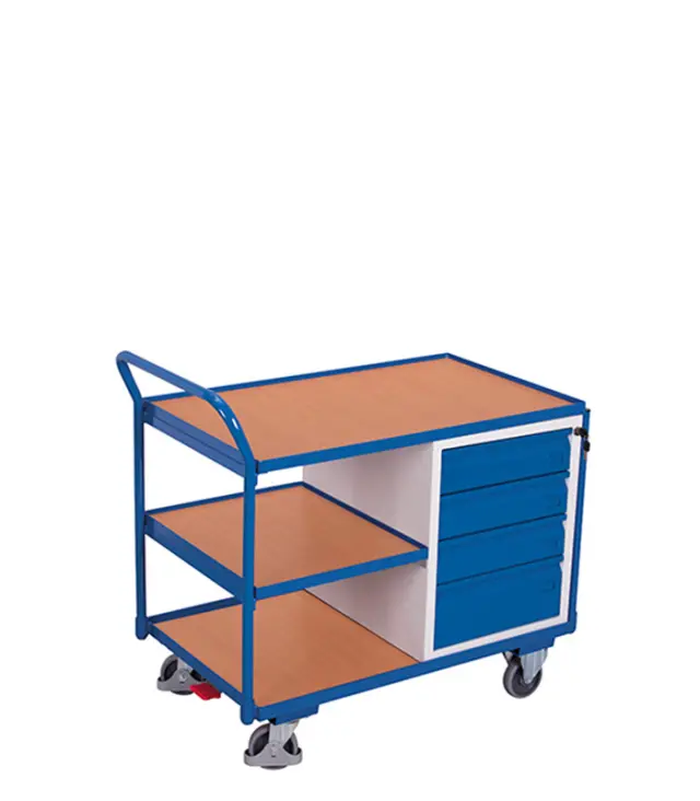 Variofit sw-600.605 Πάγκος Εργασίας Κινητός 3 Επιπέδων για Φορτίο Βάρους ως 250kg 3