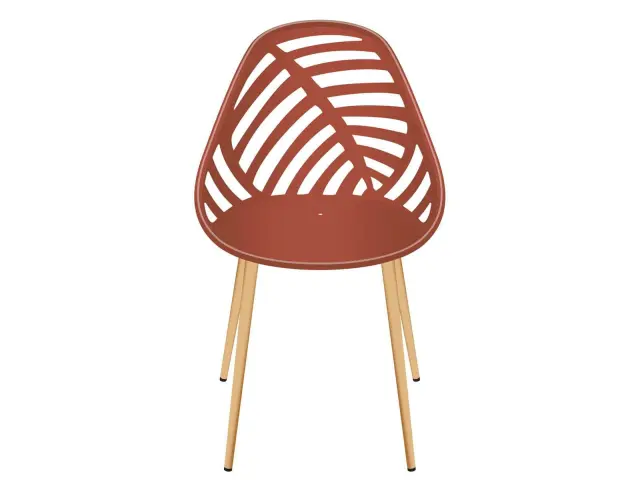 Καρέκλα κήπου Alameda Home Deco Factory με διαστάσεις 52.3x53.3x83.4cm - Terracotta HDO0338FS 2