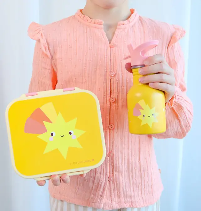 A Little Lovely Company Δοχείο Φαγητού με Χωρίσματα Lunch Box 900 ml - Shooting Star LBSSYE63 3