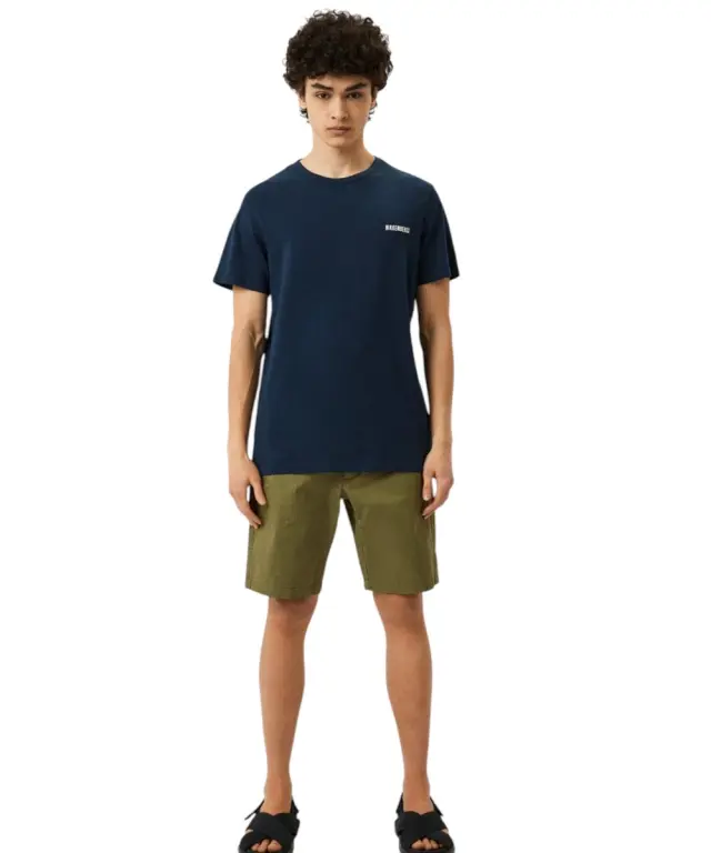 Bikkembergs - Ανδρικό T-shirt Κοντομάνικο BKK2MTS01-NAVY Μπλε 2