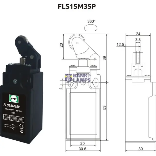 Limit switch FLS 15M35Р IP-65 NO+NC