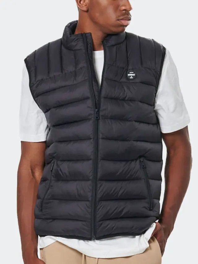Body ActionΑμάνικο Μπουφάν Puffer Μαύρο - XL