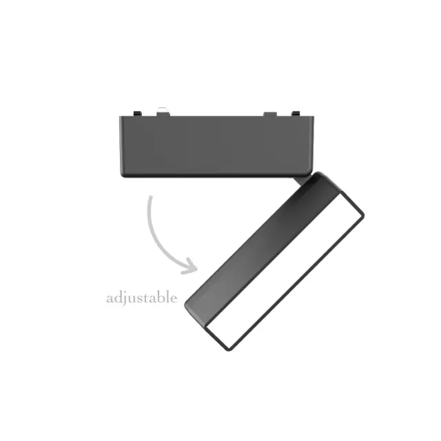 InLight Φωτιστικό LED 5W 3CCT για Ultra-Thin μαγνητική ράγα σε μαύρη απόχρωση (by tuya and zigbee) D:12,8cmX8cm (T04905-BL) 2