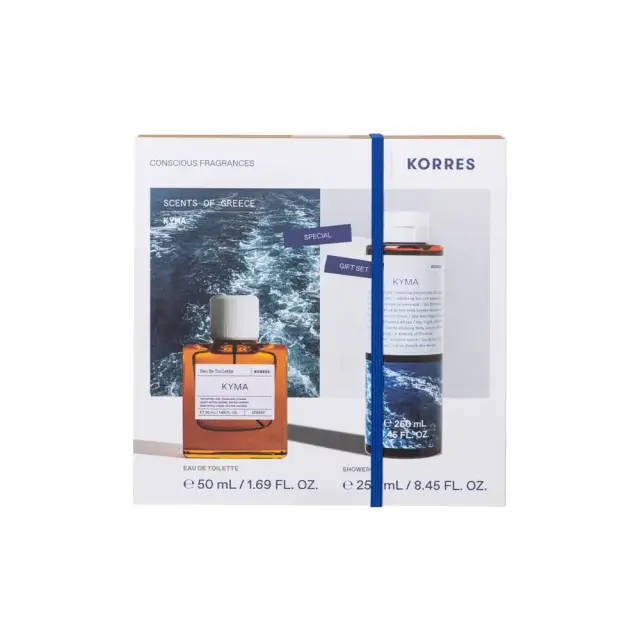 Korres Promo Pack Σετ Περιποίησης Σώματος με ΚΥΜΑ Αφρόλουτρο, 250ml & ΚΥΜΑ Άρωμα, 50ml, 1σετ