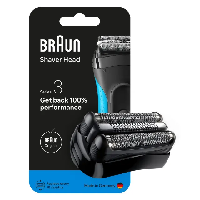 Braun - Series 3 Electric Shaver ORIGINAL Replacement Head, 21B - Black - Health and Personal Care