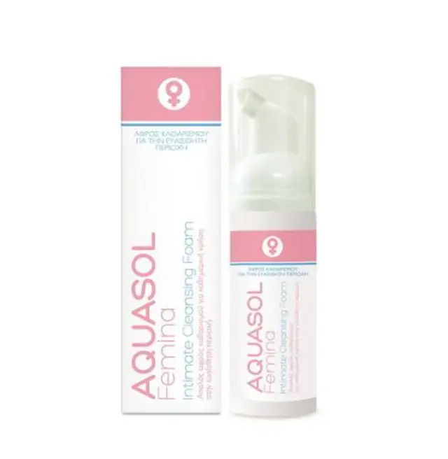 Galenica Aquasol Femina Intimate Cleansing Foam Απαλός Αφρός Καθαρισμού για την Καθημερινή Υγιεινή της Ευαίσθητης Περιοχής  40ml