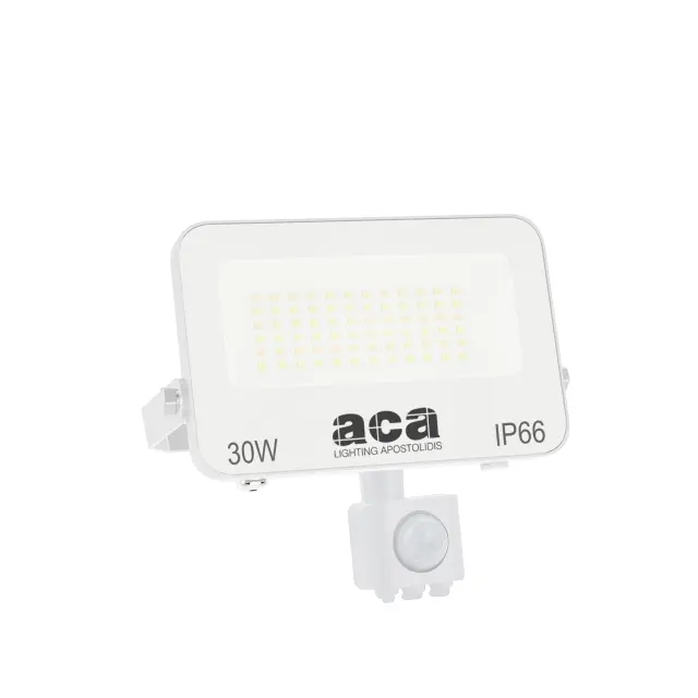 ΠΡΟΒΟΛΕΑΣ LED SMD ΛΕΥΚΟΣ ΜΕ ΑΙΣΘΗΤΗΡΑ 30W 3CCT 3000LM 185-260V RA>80 IP66 / N30CCTWS