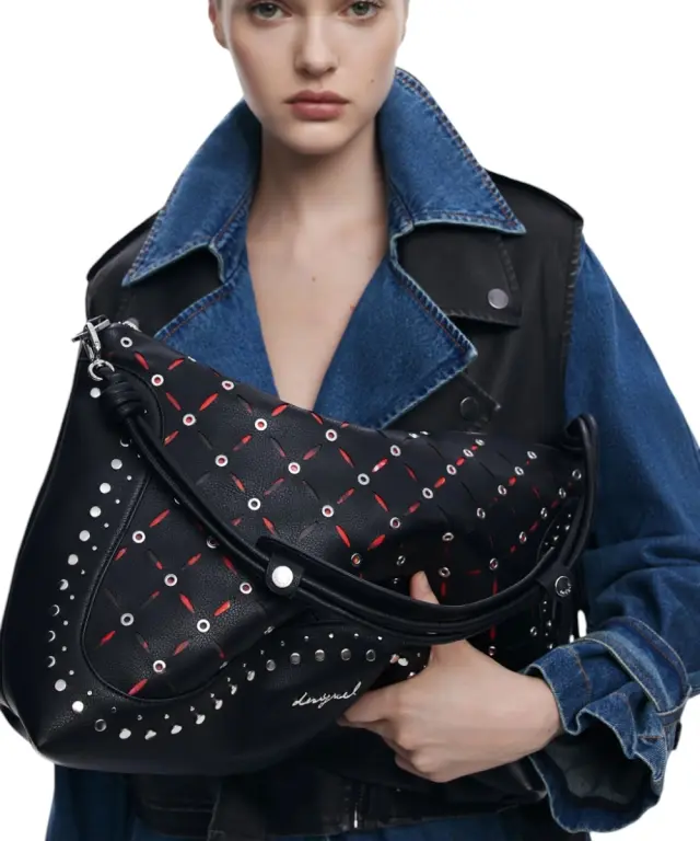 Desigual - Γυναικεία Τσάντα 'Ωμου Yankee Leiria Mini 25WAXP37-2000 Μαύρο 2